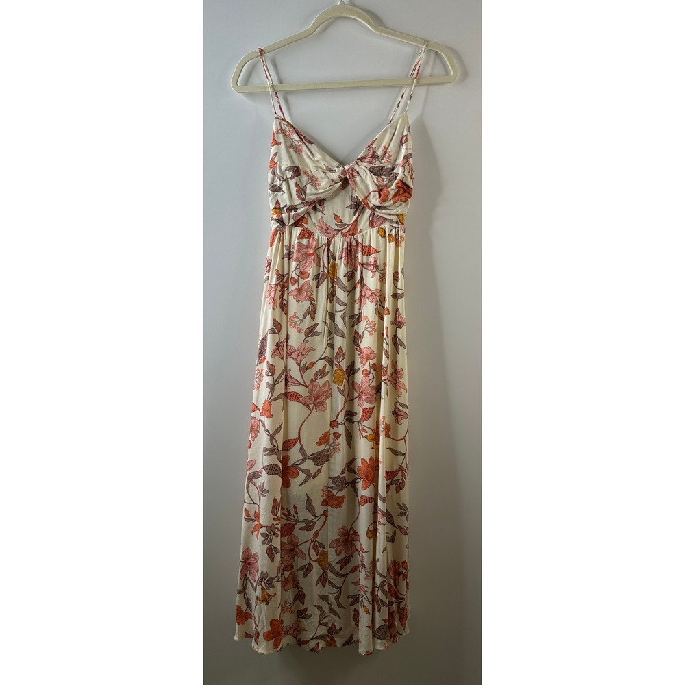 Petal + Pup Floral Twist Maxi Dress Resort Whimsical Wedding Sundress Size 4 - Picture 12 of 13